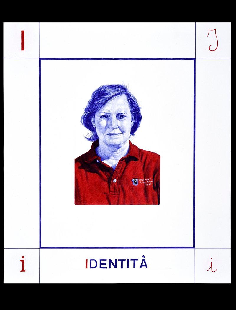 I - IDENTITÀ - Giuseppe Stampone - Penna Bic su carta (dim. 45x50 cm)