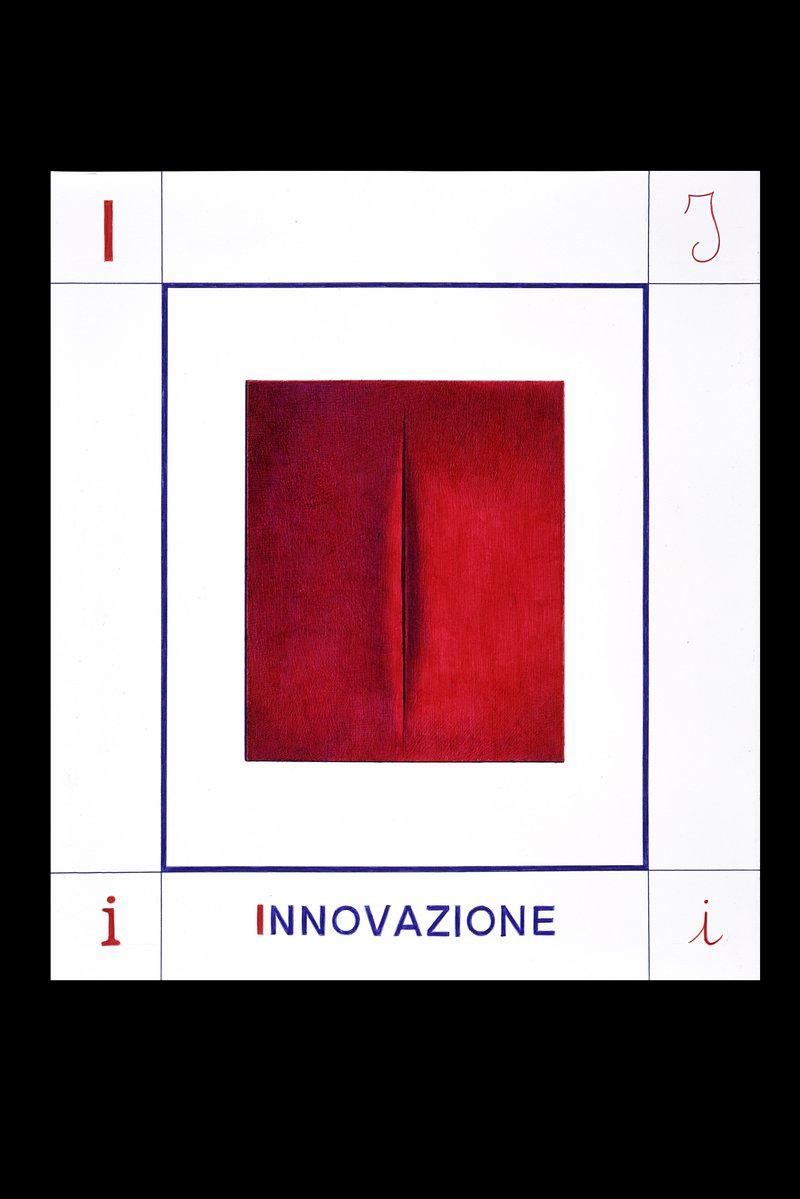 I - INNOVAZIONE - Giuseppe Stampone - Penna Bic su carta (dim. 45x50 cm)